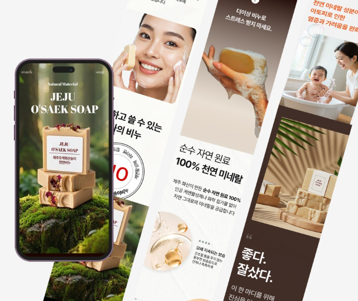제주 오색 송이 비누